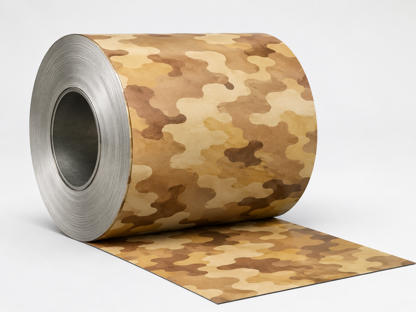 Desert camouflage metal siding panel
